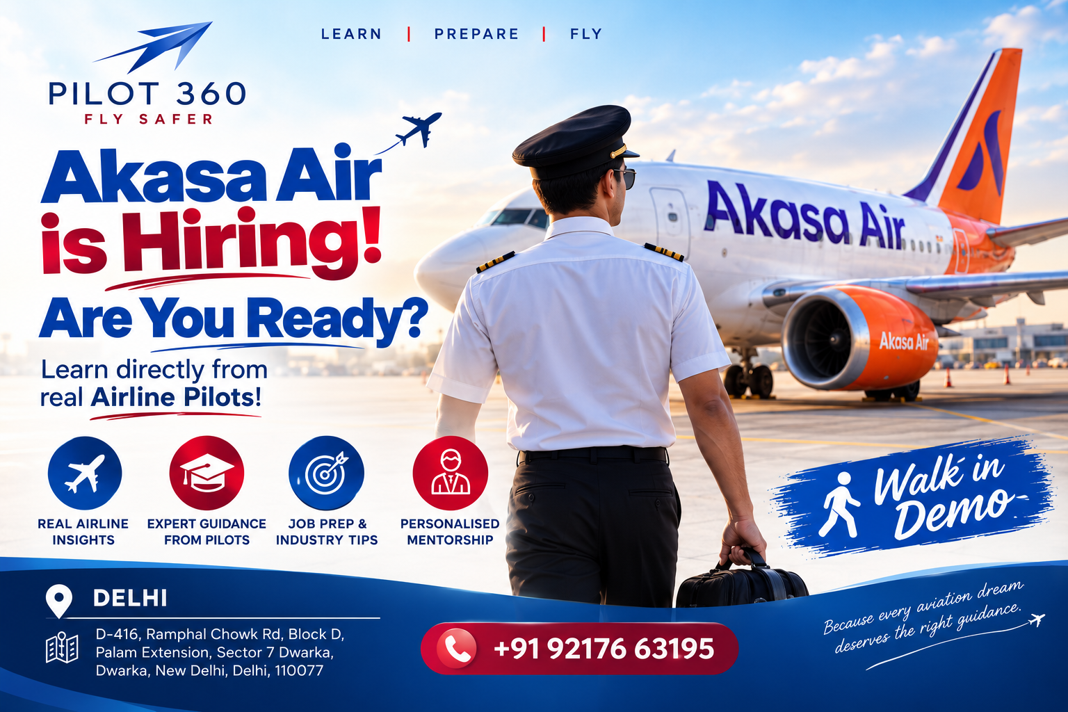 Akasa Air Pilot Hiring: Prepare for Your Aviation Career with Pilot 360